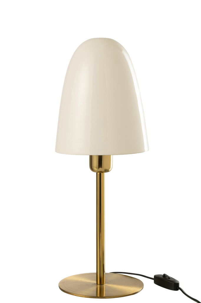 Tafellamp Metaal Wit/Goud