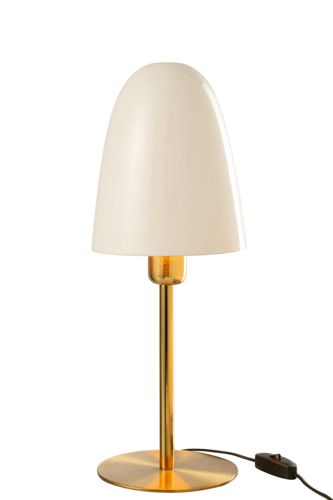 Tafellamp Metaal Wit/Goud
