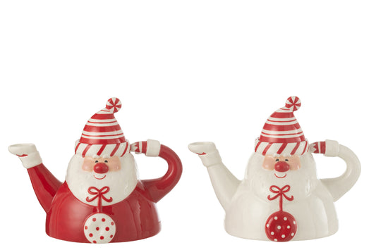 Theepot Santa Dolomiet Rood/Wit Assortiment Van 2