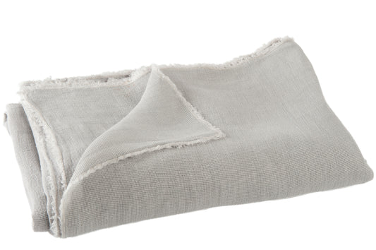 Plaid Stonewashed Linnen Lichtgrijs