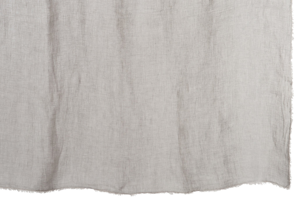 Plaid Stonewashed Linnen Lichtgrijs