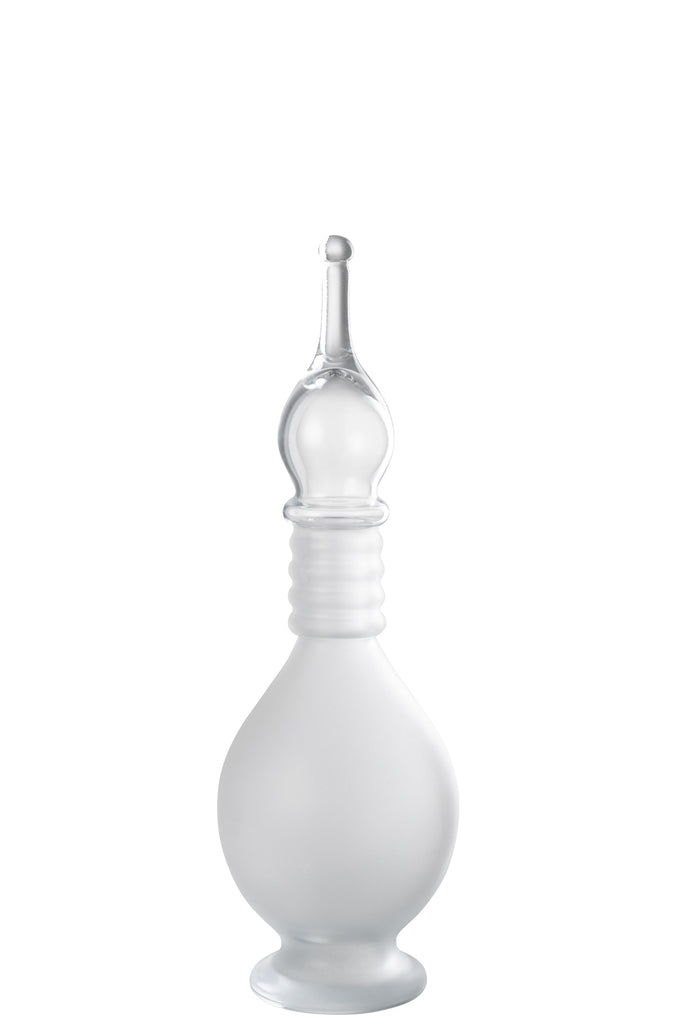 Vaas+Cap Phial Deco Joe Glas Transparant Medium
