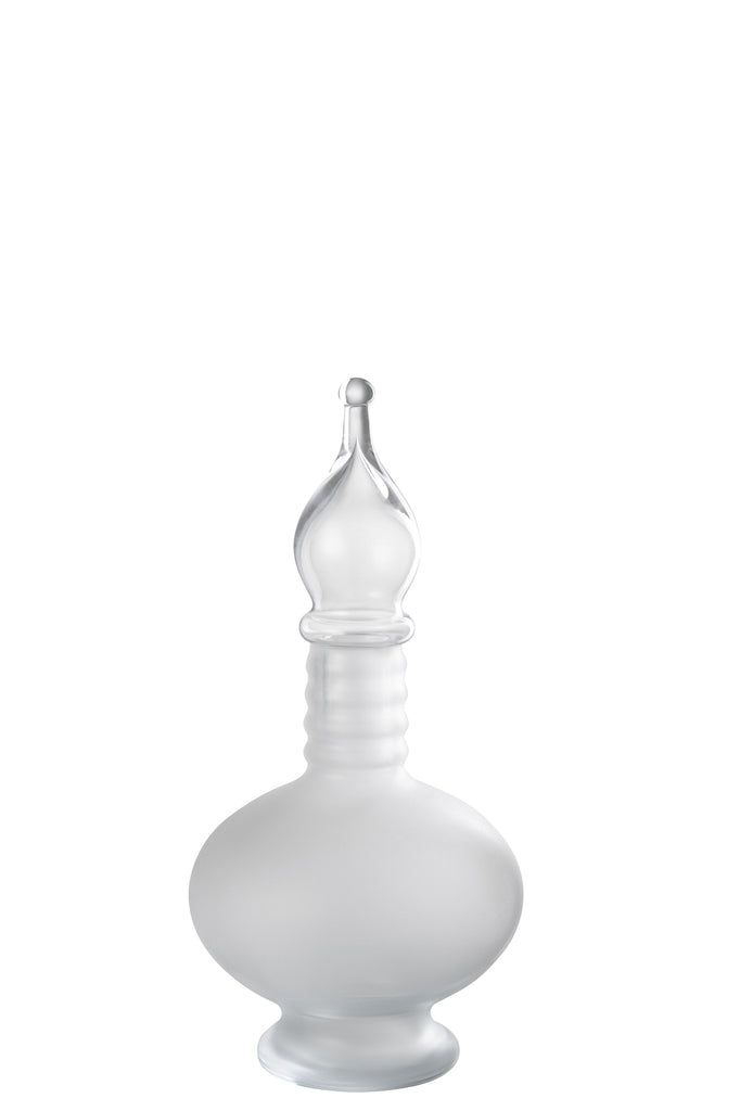 Vaas+Cap Phial Deco Joey Glas Transparant Klein