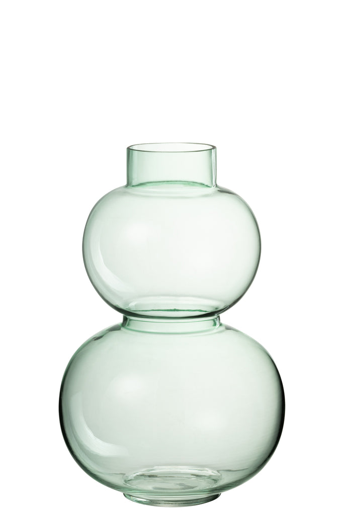 Vaas Bollen Glas Groen Klein