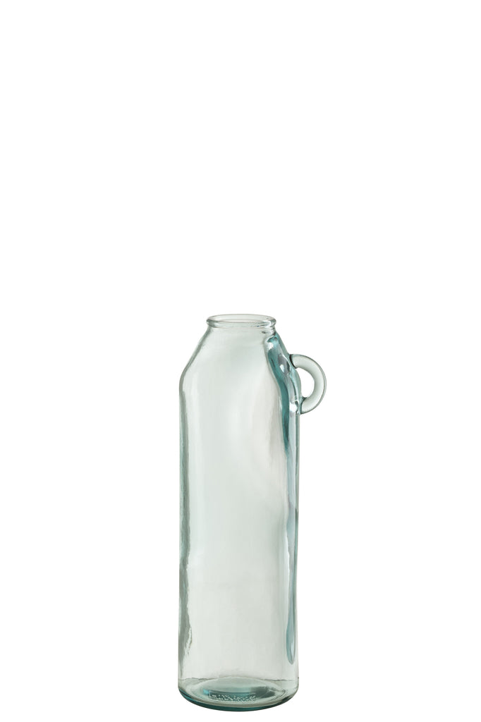 Vaas Handvat Cilinder Gerecycled Glas Groot