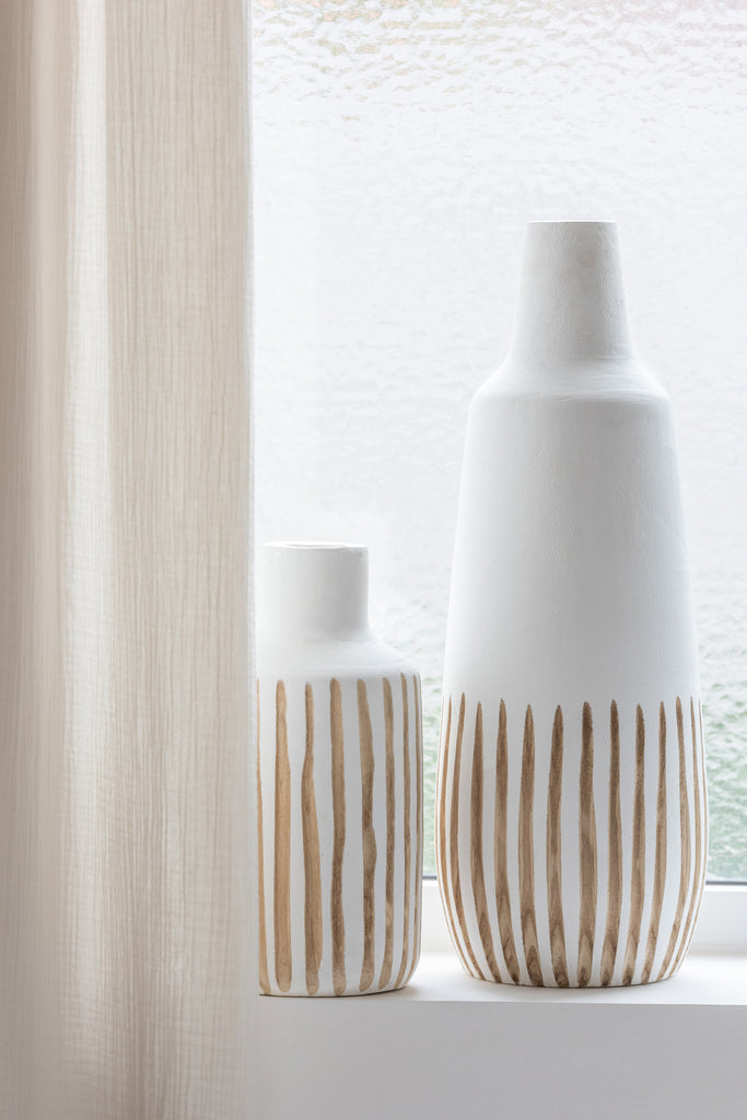 Vaas Ying Hout Wit Klein