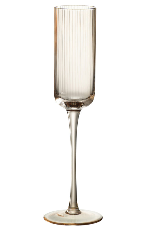 Verre Een Champagne Louise Verre Ambre