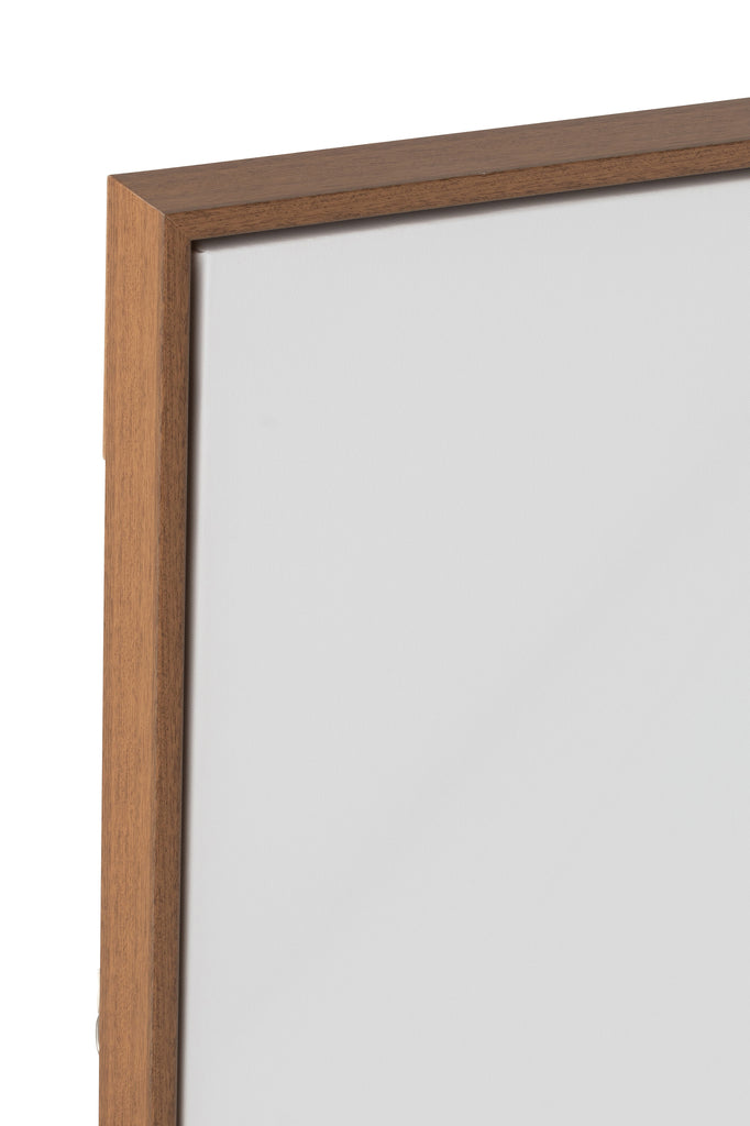 Wanddecoratie Yak Face Pinewood/Polyresin Bruin/Wit