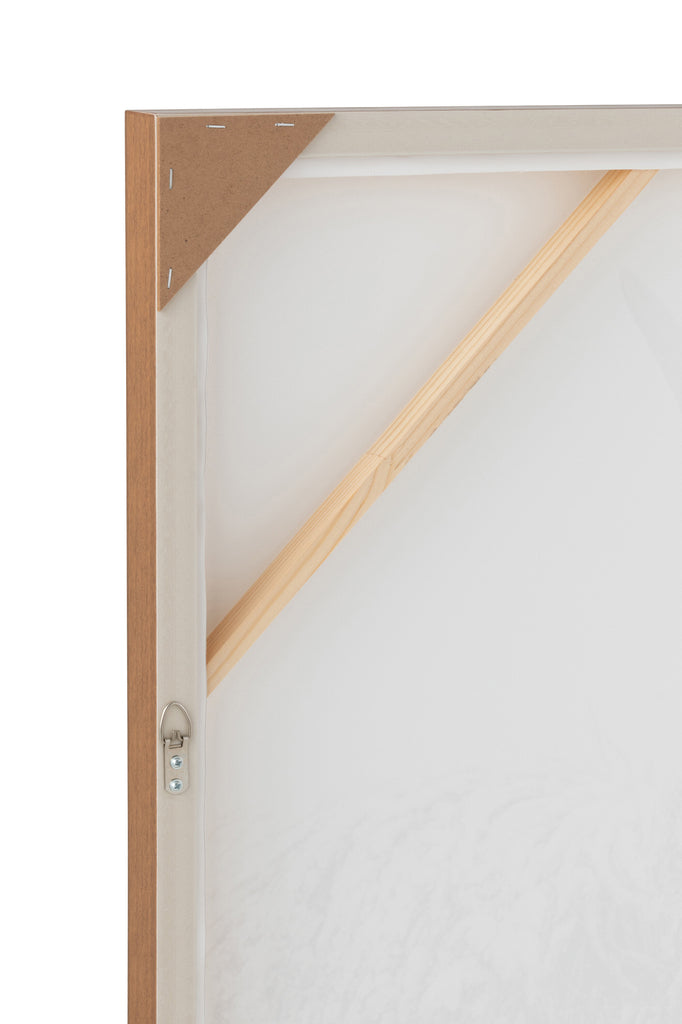 Wanddecoratie Yak Face Pinewood/Polyresin Bruin/Wit