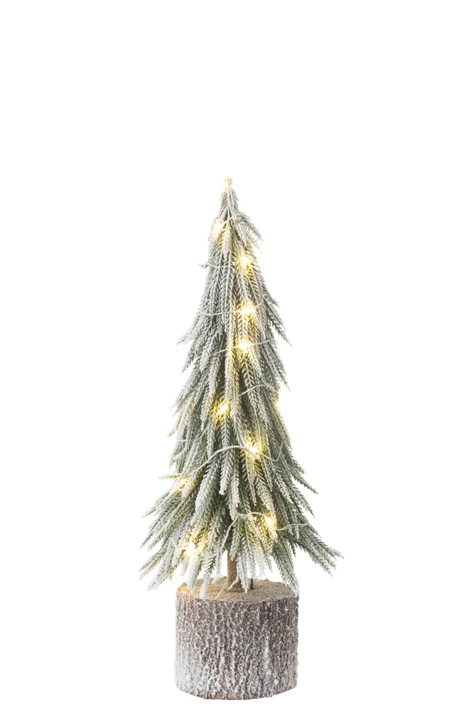 Kerstboom A+Led Kunstsneeuw Groen Midum