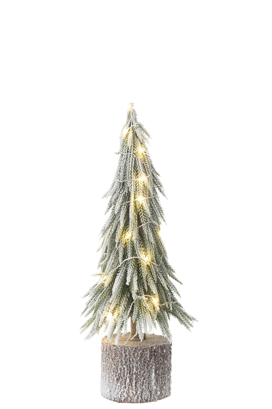 Kerstboom A+Led Kunstsneeuw Groen Midum
