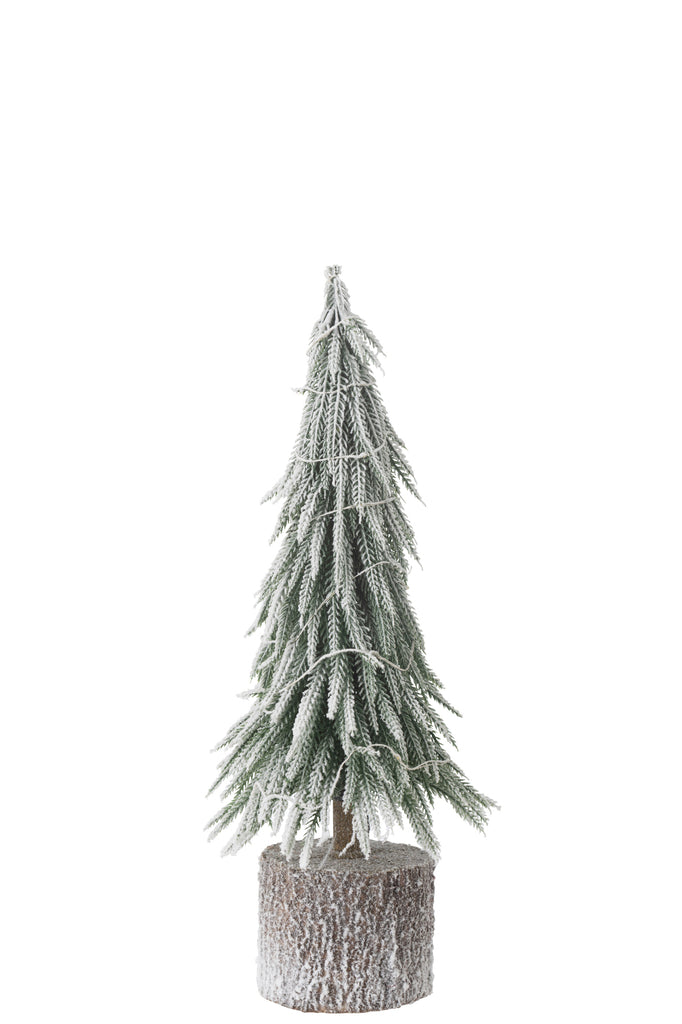 Kerstboom A+Led Kunstsneeuw Groen Midum