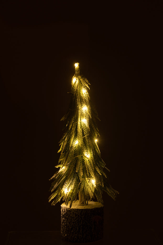 Kerstboom A+Led Kunstsneeuw Groen Midum