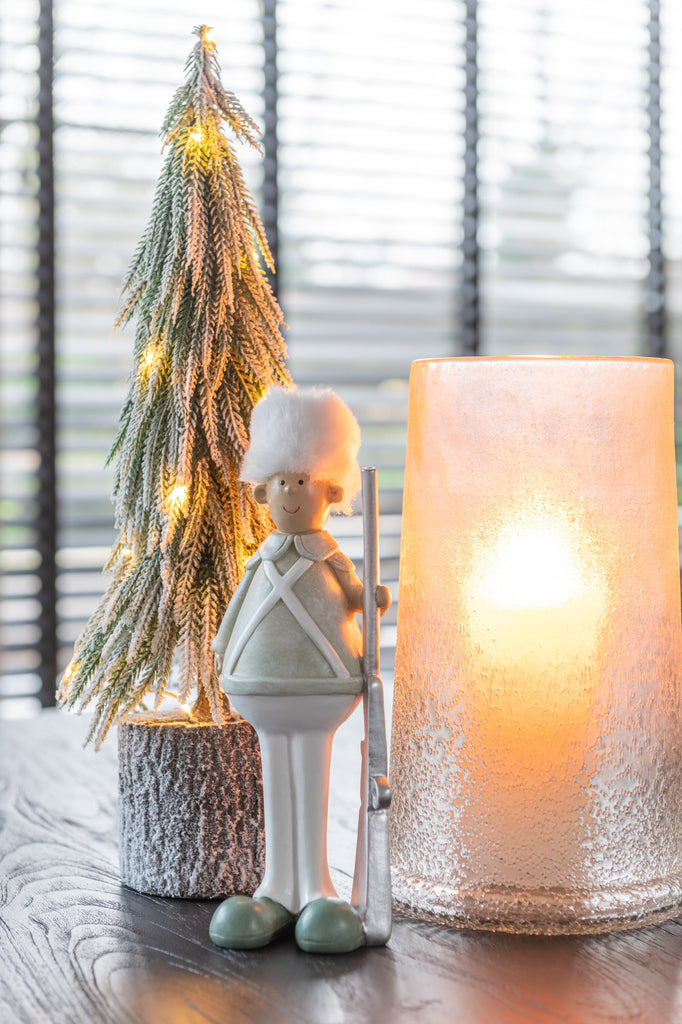Kerstboom A+Led Kunstsneeuw Groen Midum