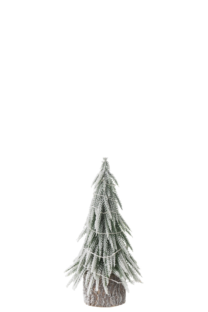 Kerstboom A+Led Plastic Sneeuwgroen Klein
