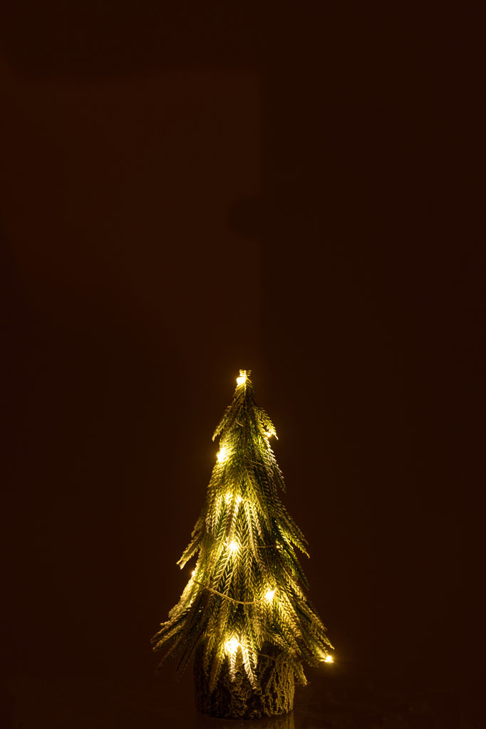 Kerstboom A+Led Plastic Sneeuwgroen Klein