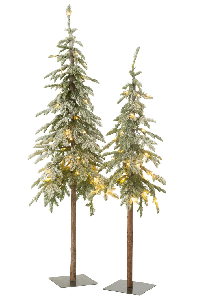 Kerstboom C+Led Plastic Sneeuwgroen Groot