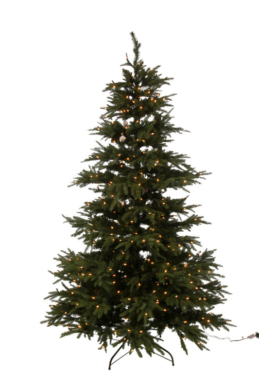 Kerstboom+Leds Extra Plastic Groen
