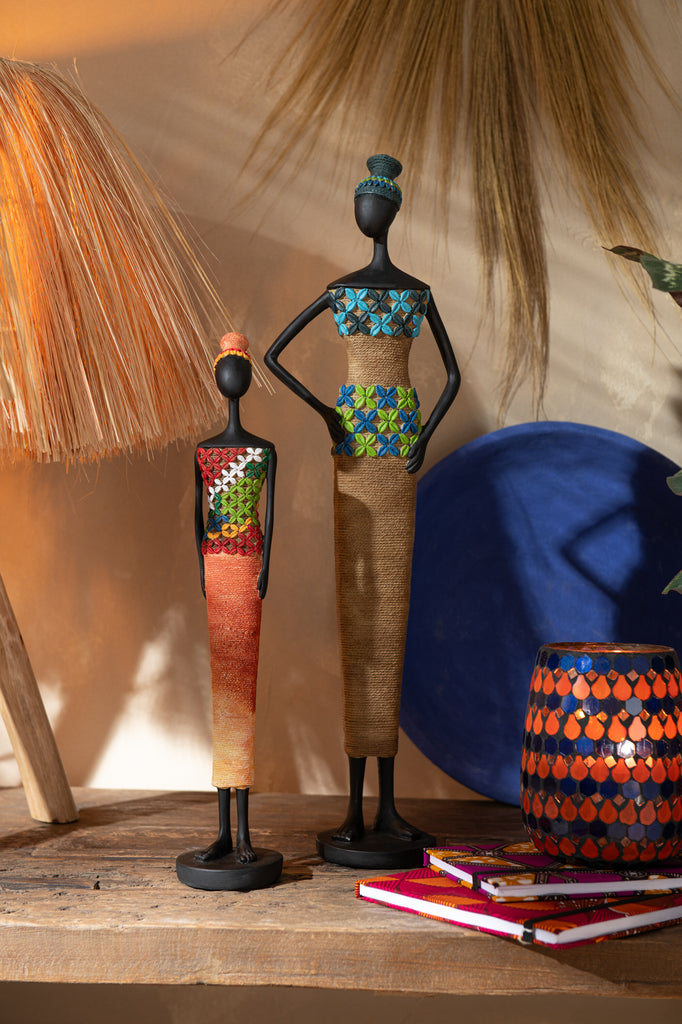Afrikaanse Figuur Poly Mix Grote Assortiment Van 3