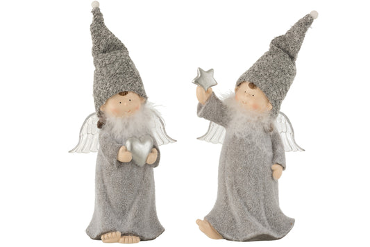 Angel Porz Grey Groot assortiment van 2