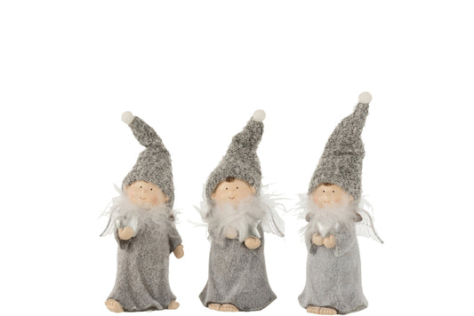 Angel Porz Grijs Klein Assortiment Van 3
