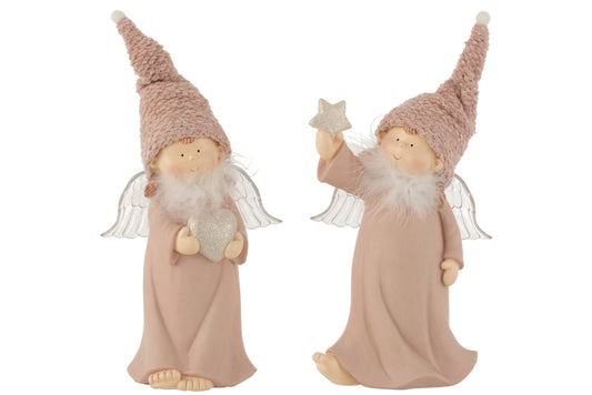 Angel Porz Roze Groot Assortiment Van 2