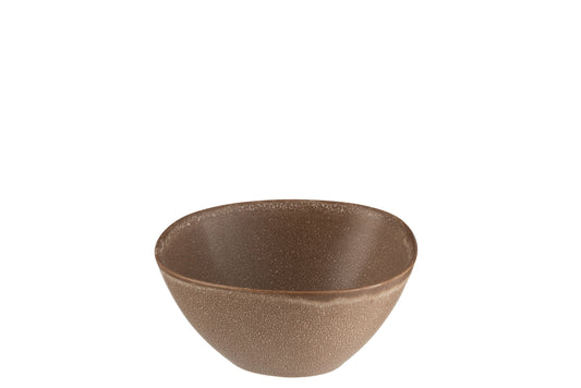 Kom Louise Keramiek Cognac Medium