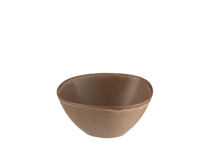 Kom Louise Keramiek Cognac Medium