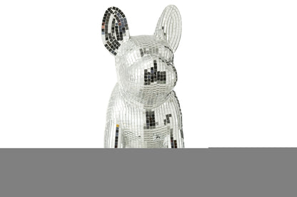 Bulldog Spiegel Hars Zilver