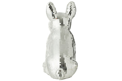 Bulldog Spiegel Hars Zilver