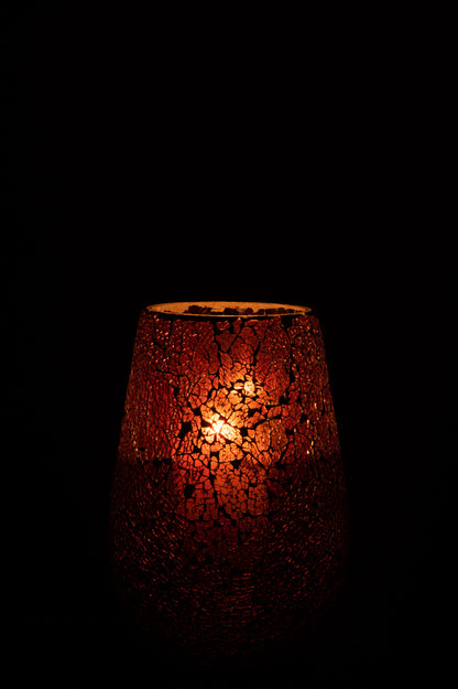 Kaarsenhouder Ali Glas Bruin Groot