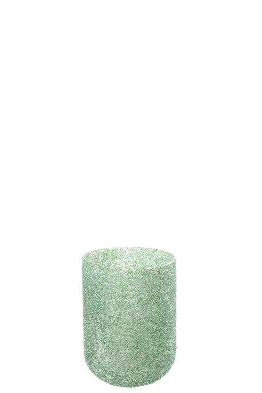 Kaarsenhouder Fore Glas Groen Medium