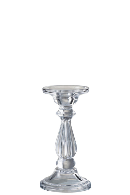 Kandelaar/Kaarsenhouder Tibo Glas Transparant Klein