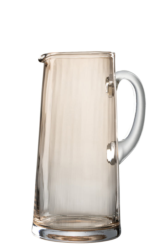 Karaf Lijnen Glas Amber