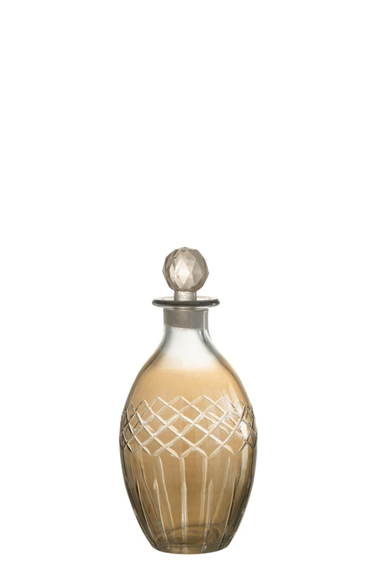 Karaf Rhomb Ovaal Glas Rook
