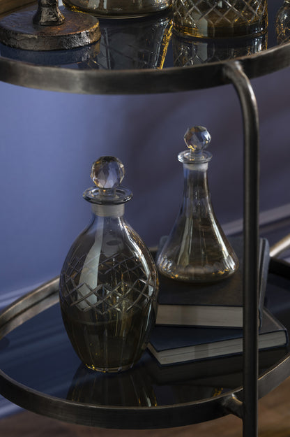 Karaf Rhomb Ovaal Glas Rook