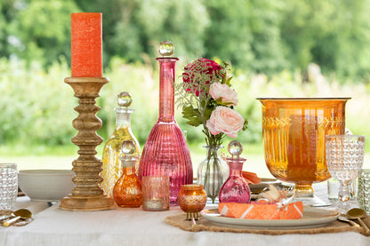 Karaf Strepen Glas Rood