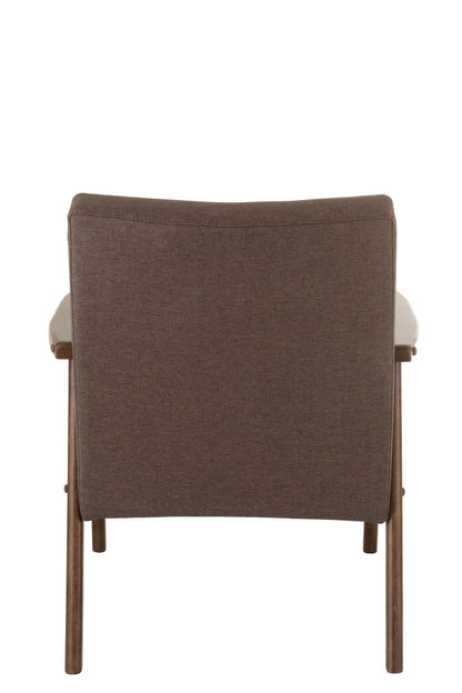 Stoel Armleuning Vintage Hout Bruin