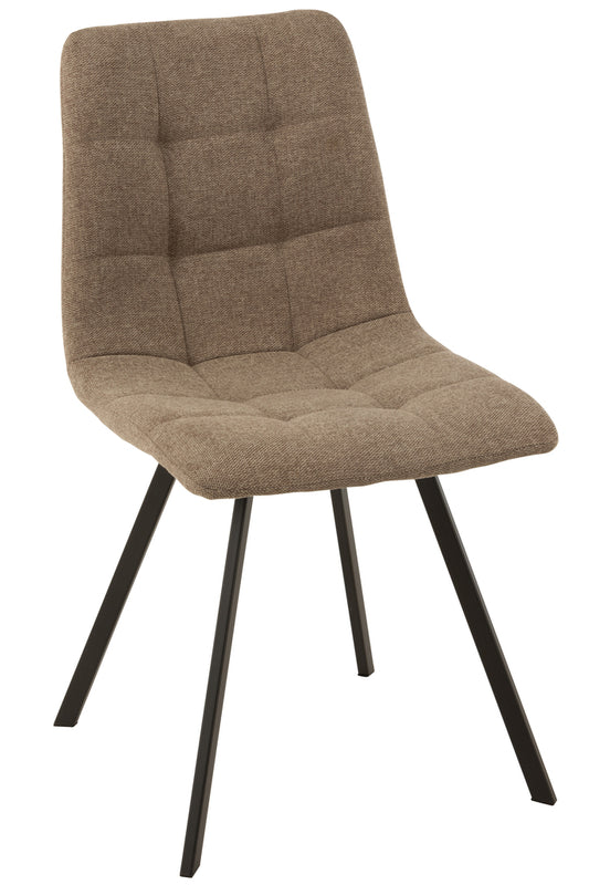 Stoel Babette Textiel/Metaal Beige