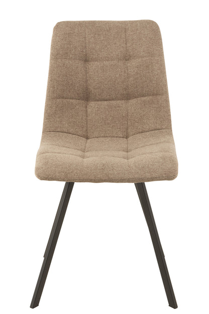 Stoel Babette Textiel/Metaal Beige