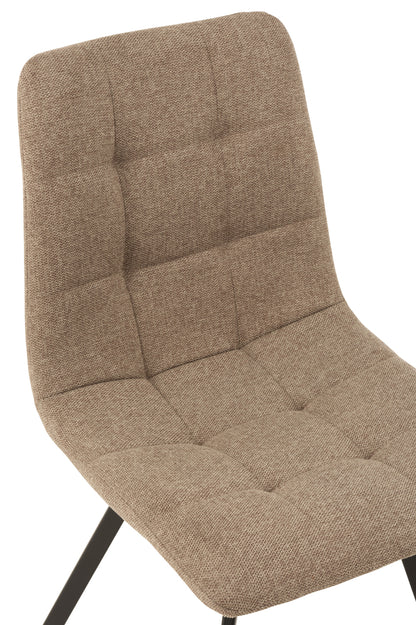 Stoel Babette Textiel/Metaal Beige