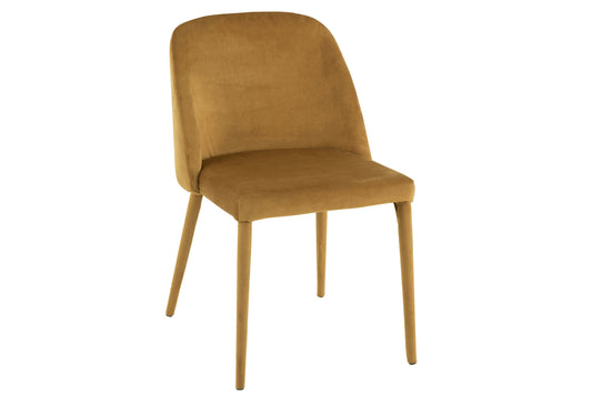 Stoel Charlotte Textiel/Metaal Oker