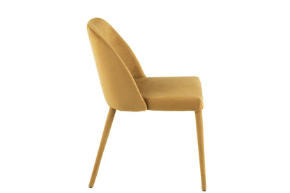 Stoel Charlotte Textiel/Metaal Oker