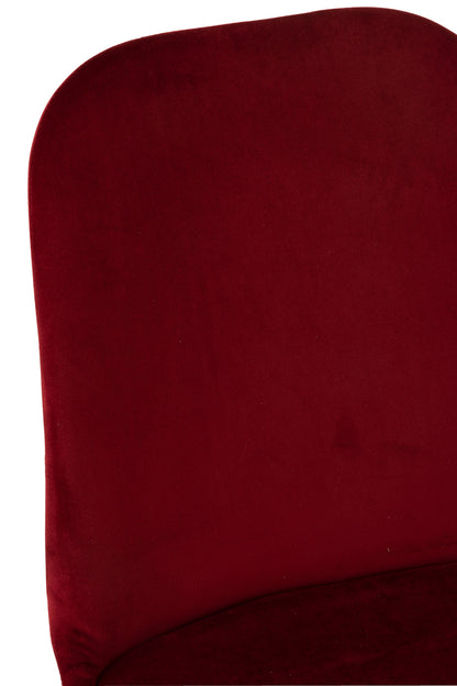 Stoel Claire Metaal/Textiel Bordeaux