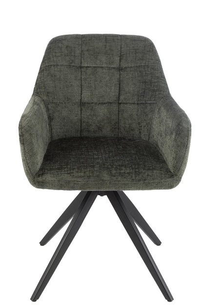 Stoel Louna IJzer/Acryl Groen