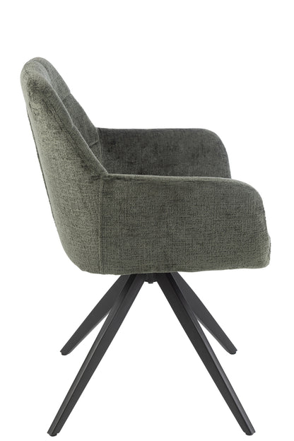 Stoel Louna IJzer/Acryl Groen