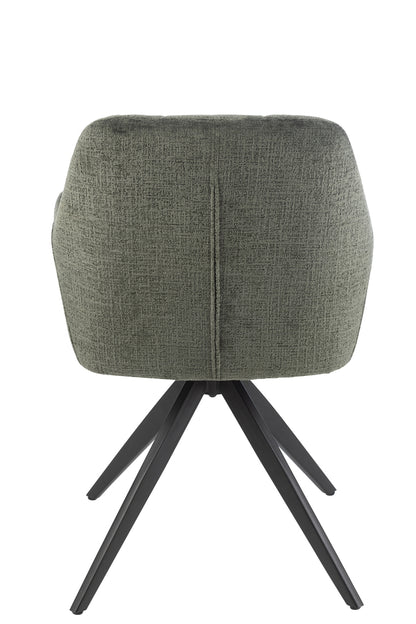 Stoel Louna IJzer/Acryl Groen