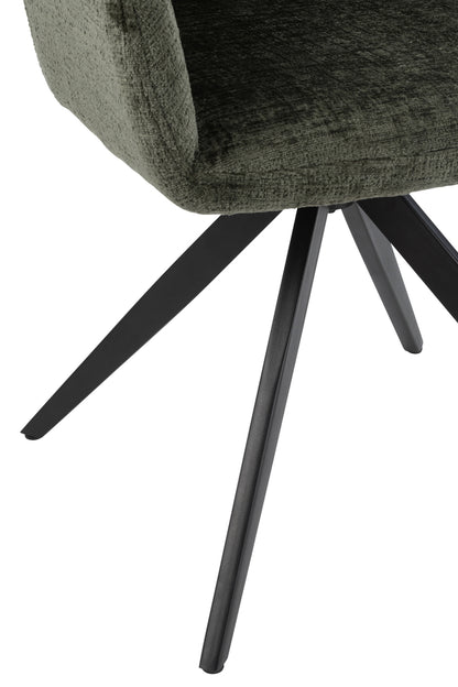 Stoel Louna IJzer/Acryl Groen