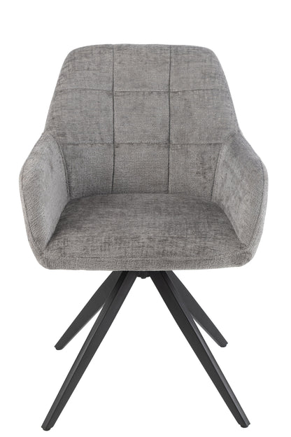 Stoel Louna Iron/Acryl Grijs
