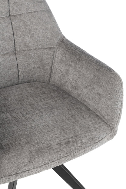 Stoel Louna Iron/Acryl Grijs